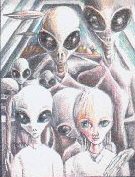 Many different alien beings may be on any ship.