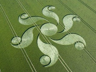 Swirling crop circles