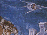 Fresco showing ancient astronaut