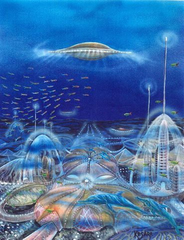 Underwater UFO base