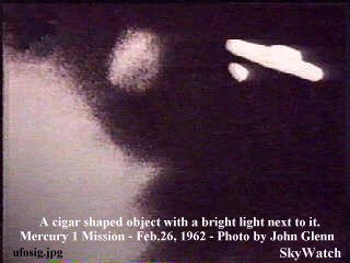 Cigar Shaped alien craft seen from the moon