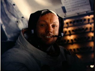 Astronaut Neil Armstrong on Apollo 11