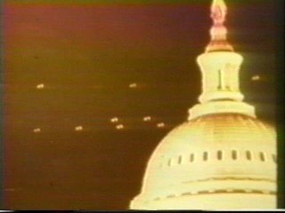 Flying Saucers ove the Capitol Building in 1955