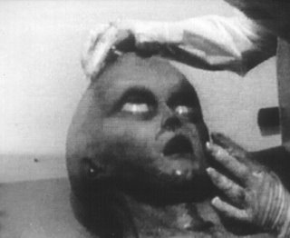 Photo of head from 'Alien Autopsy' film