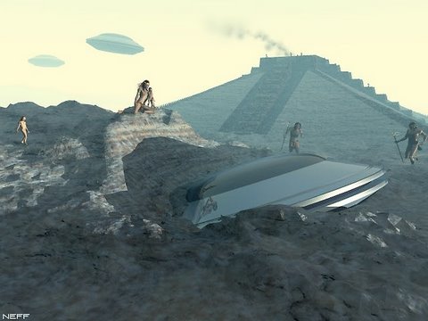 Crashed UFO in ancient times